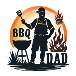 bbq dad shirt SVG PNG design with bold lettering
