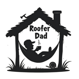 roofer dad hammock shirt SVG PNG design with bold lettering