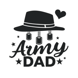 day army hat dogtags shirt SVG PNG design with bold lettering
