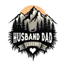 husband dad legend shirt SVG PNG design with bold lettering