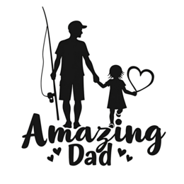 day dad fishing SVG PNG design with bold lettering