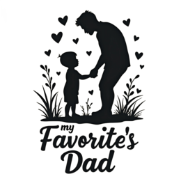 favorite dad relationship SVG PNG design with bold lettering