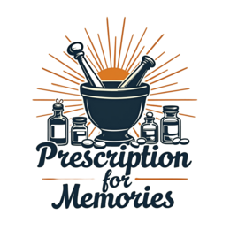 prescription memories SVG PNG design with bold lettering