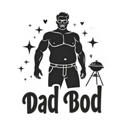 dad bod grilling shirt SVG PNG design with bold lettering