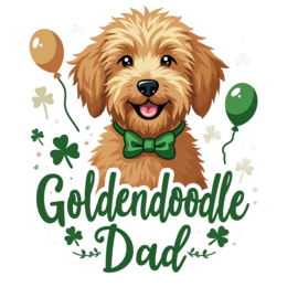 holiday goldendoodle SVG PNG design with bold lettering