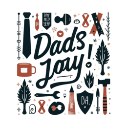 fathersday SVG PNG design with bold lettering, red floral elements