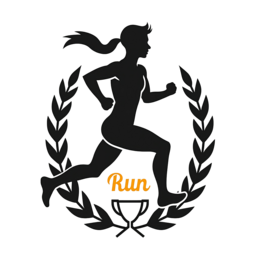 running award SVG PNG design with bold lettering