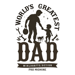 fathers day greatest dad shirt SVG PNG design with bold lettering