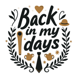 quotes nostalgia SVG PNG design with bold lettering, black and white floral elements