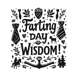 farting wisdom SVG PNG design with bold lettering
