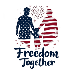 freedom family SVG PNG design with bold lettering