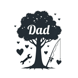 father's day fishing love SVG PNG design with bold lettering