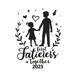 first love together SVG PNG design with black and white floral elements