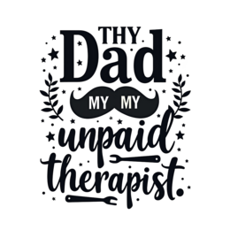 quotes father SVG PNG design with bold lettering, black floral elements, an uplifting message