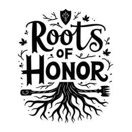roots graphics SVG PNG design with hand-drawn style, bold lettering, black and white floral elements