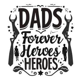 dads father heroes SVG PNG design with bold lettering