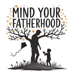 fatherhood kite SVG PNG design with bold lettering