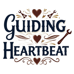 guiding heartbeat shirt SVG PNG design with bold lettering