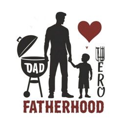 fatherhood grilling SVG PNG design with bold lettering