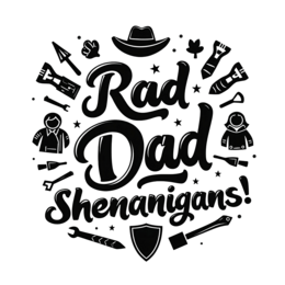 day rad dad shenanigans shirt SVG PNG design with bold lettering