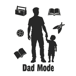 dad mode activities shirt SVG PNG design with bold lettering