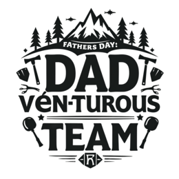 dad venture team SVG PNG design with bold lettering