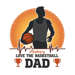 basketball dad shirt SVG PNG design with bold lettering