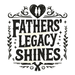 fathers legacy shiners SVG PNG design with bold lettering, black floral elements