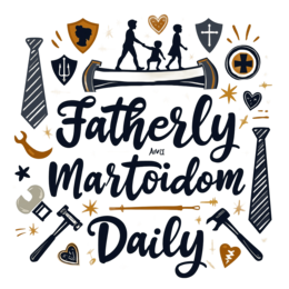 fatherly martyrdom daily SVG PNG design with bold lettering