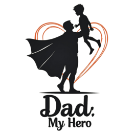 day dad hero shirt SVG PNG design with bold lettering, an uplifting message