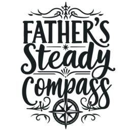 father's steady compass SVG PNG design
