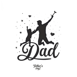 fathersday jump dad SVG PNG design with bold lettering