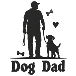 dog dad bond shirt SVG PNG design with bold lettering