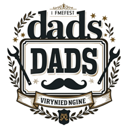 dads vintage floral SVG PNG design with bold lettering, black and white floral elements