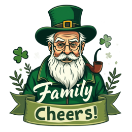 stpatricksday leprechaun SVG PNG design with bold lettering
