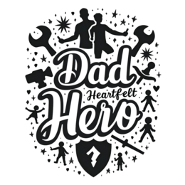 father's day hero hearts SVG PNG design
