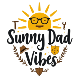 dad sunny vibes shirt SVG PNG design with bold lettering, an uplifting message
