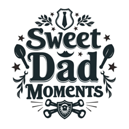 sweet dad moments SVG PNG design with bold lettering, black and white floral elements