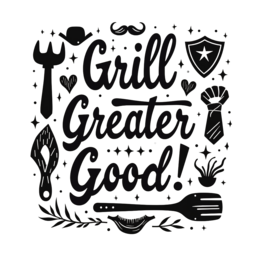 grill quote graphics SVG PNG design with bold lettering