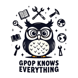 owl knowledge tools SVG PNG design with bold lettering