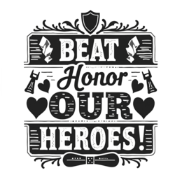 honor heroes SVG PNG design with bold lettering, an uplifting message