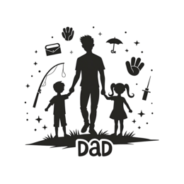 dad memories SVG PNG design with bold lettering