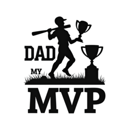 dad mvp shirt SVG PNG design with bold lettering