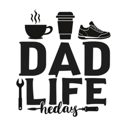 dad coffee sneakers shirt SVG PNG design with bold lettering