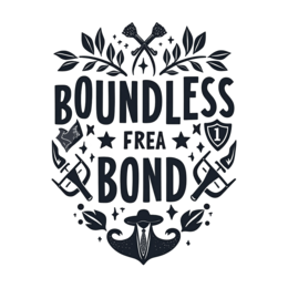 boundless graphics SVG PNG design with bold lettering, black and white floral elements