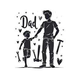dad time SVG PNG design with hand-drawn style