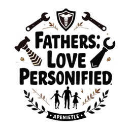 fathers day love personified SVG PNG design with bold lettering, an uplifting message