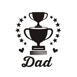 day trophy award SVG PNG design with bold lettering, an uplifting message