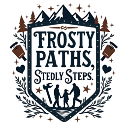 frosty paths family steps shirt SVG PNG design with bold lettering