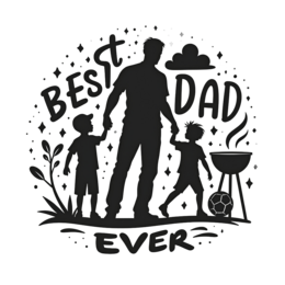dad children barbecue SVG PNG design